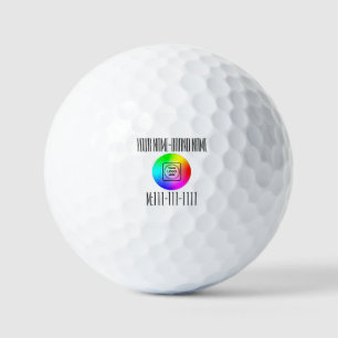 Logo Name Phone Personalised Branding Golf Balls