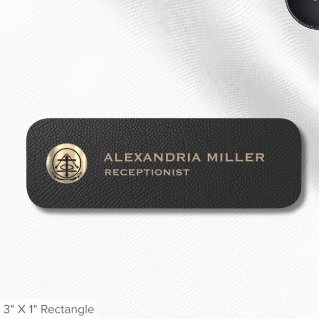 Logo Name Title Customisable Gold Logo Name Tag (Creator Uploaded)