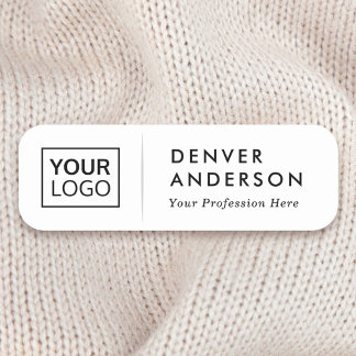 Logo name title light grey divider white tag