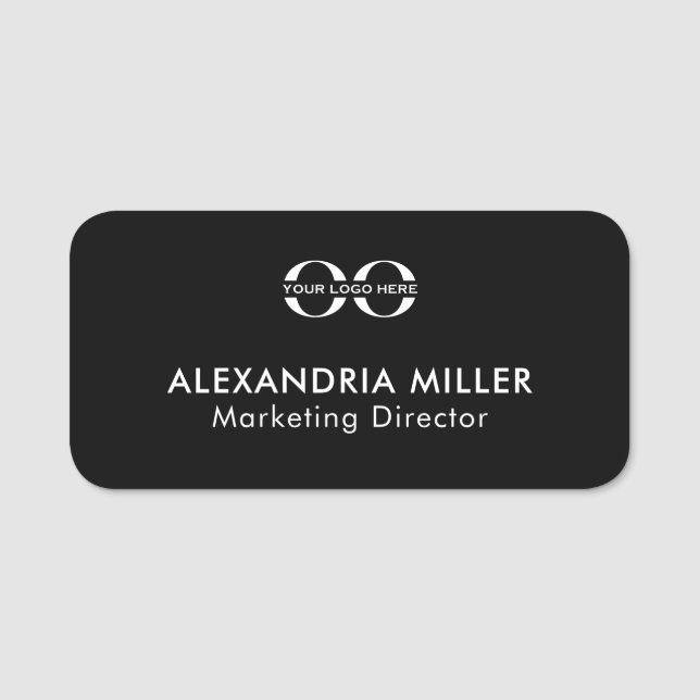 Logo Name Title Name Tag (Front)