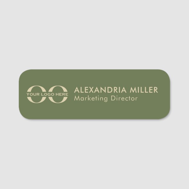 Logo Name Title Name Tag (Front)