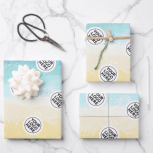 Logo Ocean Beach Wrapping Paper Sheet