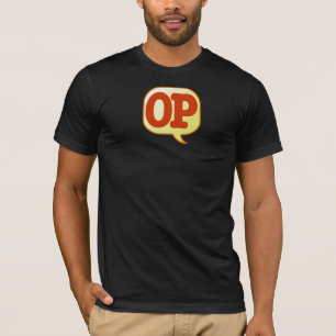 Logo on dark t-shirt