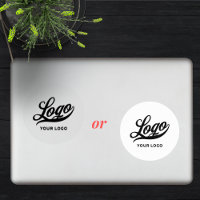 Logo on Vinyl circle Business Company Clear Laptop
