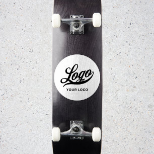 Logo on Vinyl circle Skateboard Business Bumper St