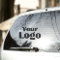 Logo on Vinyl rectangle Business Bumper Car Window