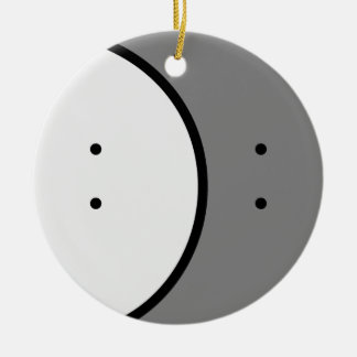 Logo only with text on back ceramic tree decoration