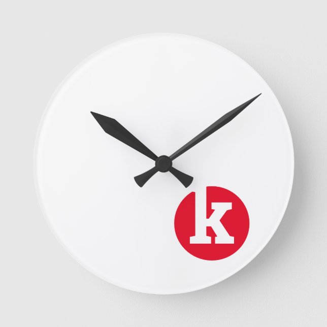 Logo ontwerp voor klok en meer round clock (Front)