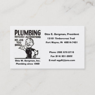 Logo, Otto E. Bergman Business Card