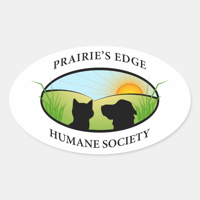 Logo Oval Sticker (Front)