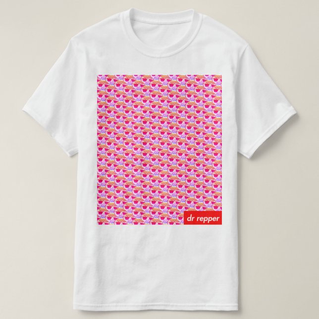 Logo Pattern ｖａｐｏｒｗａｖｅ T-Shirt (Design Front)