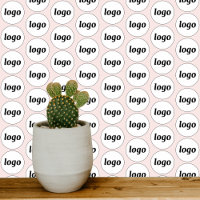 Logo Pattern Business Promotional Blush Pink