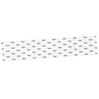 Logo Pattern Business Promotional Branding White Short Table Runner