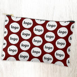 Logo Pattern Business Promotional Burgundy Red Accessory Pouch<br><div class="desc">Add your own logo to this design.  Minimalist and professional.  Great for a promotional product for your employees,  staff,  clients and customers. Ideal for trade shows,  travel,  corporate or sporting events and giveaways. For other versions,  see the collection.</div>