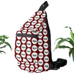 Logo Pattern Business Promotional Burgundy Red Sling Bag<br><div class="desc">Add your own logo to this design.  Minimalist and professional.  Great for a promotional product for your employees,  staff,  clients and customers. Ideal for trade shows,  travel,  corporate or sporting events and giveaways. For other versions,  see the collection.</div>