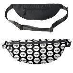 Logo Pattern Promotional Business Black Bum Bags<br><div class="desc">Add your own logo to this design.  Minimalist and professional.  Great for a promotional product for your employees,  staff,  clients and customers. Ideal for trade shows,  outdoor corporate events and giveaways. For other versions,  see the collection.</div>