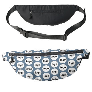 Logo Pattern Promotional Business Blue Bum Bags