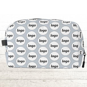 Logo Pattern Promotional Business Blue Dopp Kit