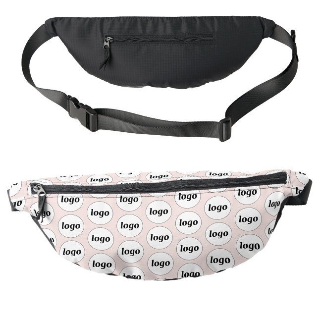 Logo Pattern Promotional Business Blush Pink Bum Bags (Logo pattern business promotional branding fanny pack)