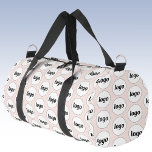 Logo Pattern Promotional Business Blush Pink Duffle Bag<br><div class="desc">Add your own logo to this design.  Minimalist and professional.  Great for a promotional product for your employees,  staff,  clients and customers. Ideal for trade shows,  travel,  corporate or sporting events and giveaways. For other versions,  see the collection.</div>