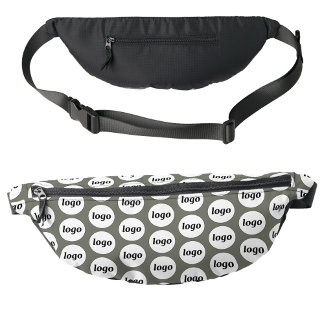Logo Pattern Promotional Business Branding Green Bum Bags