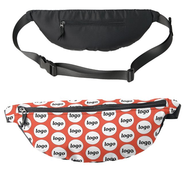 Logo Pattern Promotional Business Branding Red Bum Bags (Logo pattern business promotional branding fanny pack bag)