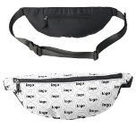 Logo Pattern Promotional Business Bum Bags<br><div class="desc">Add your own logo to this design.  Minimalist and professional.  Great for a promotional product for your employees,  staff,  clients and customers. Ideal for trade shows,  outdoor corporate events and giveaways. For other versions,  see the collection.</div>