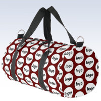 Logo Pattern Promotional Business Burgundy Red