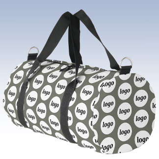 Logo Pattern Promotional Business Green Duffle Bag