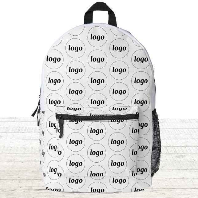 Logo Pattern Promotional Business Printed Backpack (Logo pattern business promotional branding backpack)