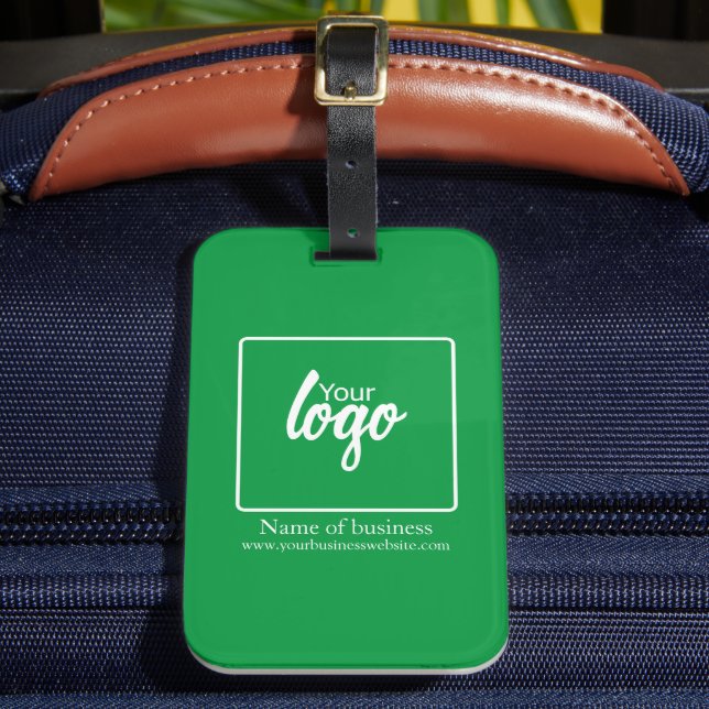 Logo Personalised Business Luggage Tag (Front Insitu 2)