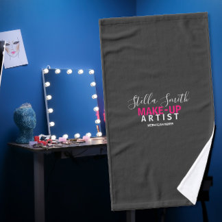 logo Personalised Makeup Artist Standard Hand Towel