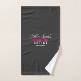 logo Personalised Makeup Artist Standard Hand Towel
