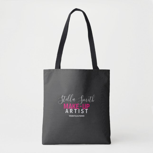 logo Personalised Makeup Artist Standard Tote Bag (Front)