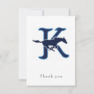 Logo Personalised Name  Thank You Card