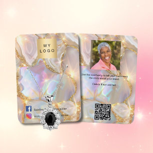 Logo photo agate opal gold earring jewellery photo