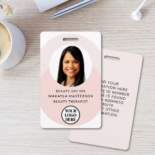 Logo Photo Pink ID ID Badge