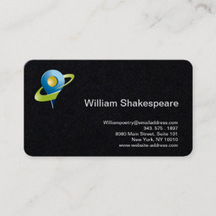 Logo Pin Map Coordinate Business Card