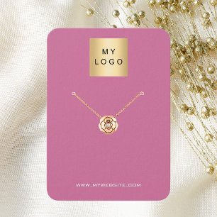 Logo pink earring jewellery photo QR display