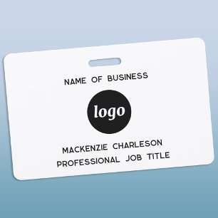 Logo Professional Business Name ID Badge
