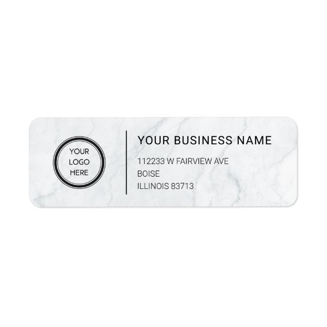 Logo Professional Business Return Address Label (Front)