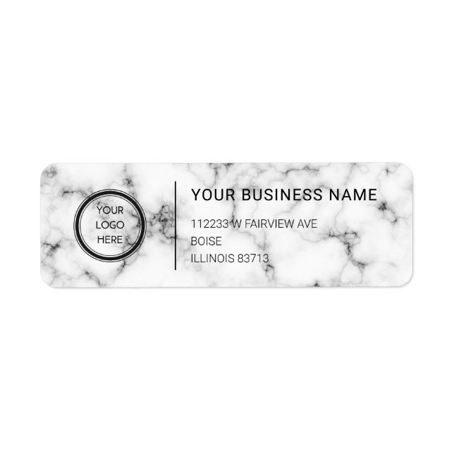 Logo Professional Business Return Address Label (Front)