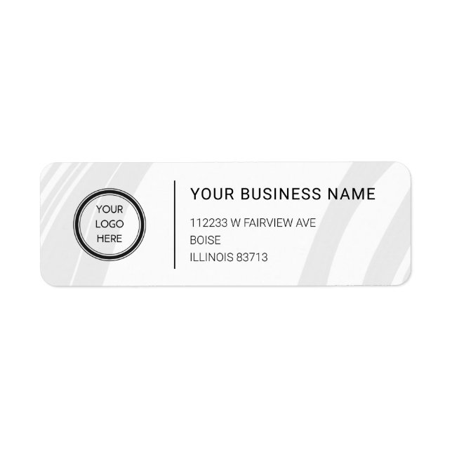 Logo Professional Business Return Address Label (Front)