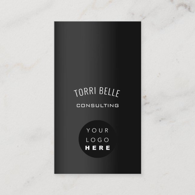 Logo Professional  Consulting Investment Money Business Card (Front)