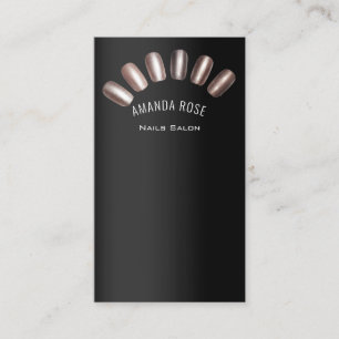 Logo Professional Nails Manicure Pedicure Pearl Business Card