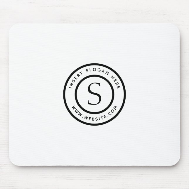 Logo Professional Plain Simple Modern Mouse Mat (Front)