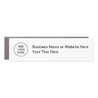 Logo Promotional Magnetic Car Bumper Sticker