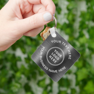 Logo Promotional Silver Key Ring