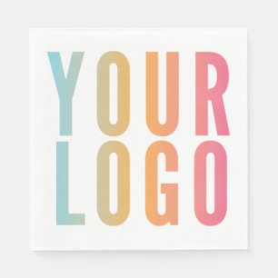 Logo Promotional White Business Napkin