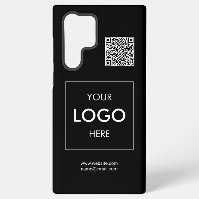 Logo QR Code Black Samsung Galaxy S22 Ultra Case (Back)